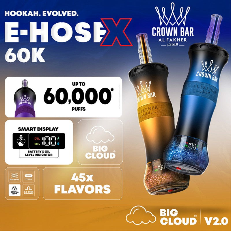Al Fakher Crown Bar 60K Cloud X Disposable 6mg