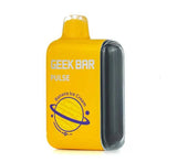 Geek Bar Pulse 15000 vape device featuring banana ice cream flavor, with colorful packaging and sleek design.