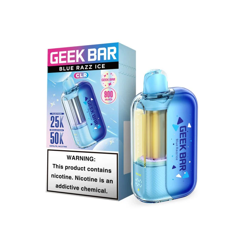 Geek Bar Mate 60K disposable vape in blue razz ice flavor, featuring a sleek design and compact size for on-the-go vaping.