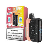 Geek Bar Pulse X 25K disposable vape with peach perfect slush flavor, featuring dual modes and over 25,000 puffs.