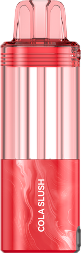 Foger Switch Pro 30K Pods in Cola Slush flavor, side view showing the vape pod with colorful branding and flavor label.