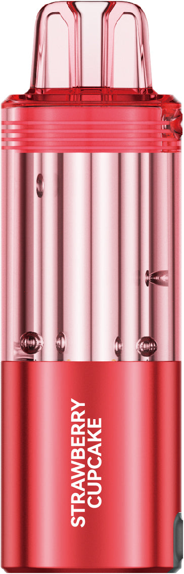 Foger Switch Pro 30K vape pods with strawberry cupcake flavor, featuring sleek design and refillable pod system.