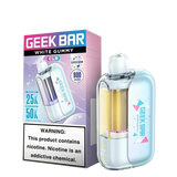 Geek Bar CLR 50,000 Puff disposable vape with white gummy flavor, compact and portable vape device from Vape Shop Wholesale.