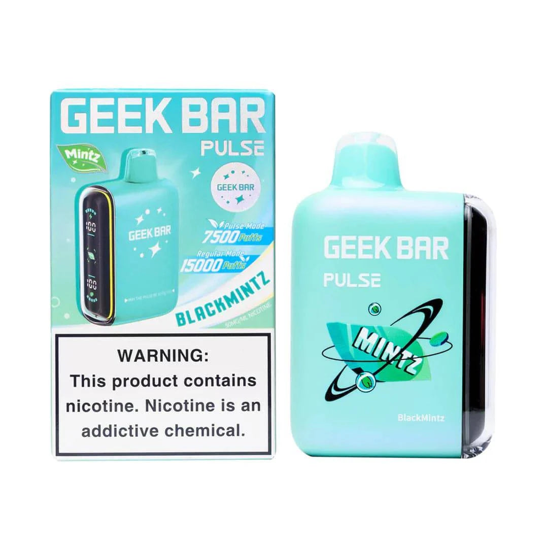 black mintz geek bar flavor profile Black Mintz Geek Bar Pulse 15000 main image 1