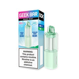 Geek Bar Mate 60K Miami Mint replacement pods for Geek Bar vaping device, showing vibrant mint flavor pods on a white background
