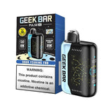 Geek Bar Pulse X 25K disposable vape with dual modes, featuring Sour Fcuking Fab flavor and over 25,000 puffs.