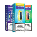 Lost Mary MO20000 Pro disposable vape from Vape Shop Wholesale, showing the sleek black device with colorful accents.