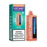Lost Mary MO20000 Pro vape device with dragon drink flavor, sleek design, and vibrant graphics, shown in an 1080x1080 image.