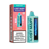 Lost Mary MO20000 Pro vape device in Miami Mint flavor, showcasing the sleek design and vibrant mint packaging.