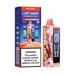 Lost Mary MO20000 Pro vape device in red wave design, with sleek compact shape and modern appearance.