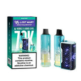 Lost Mary Nera Fullview 70K Pods in Miami Mint flavor, showing the sleek pod design and vibrant mint-green packaging.