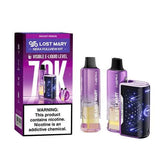 Lost Mary Nera Fullview 70K vape kit with Rocket Freeze flavor, showing sleek design and vibrant color scheme.