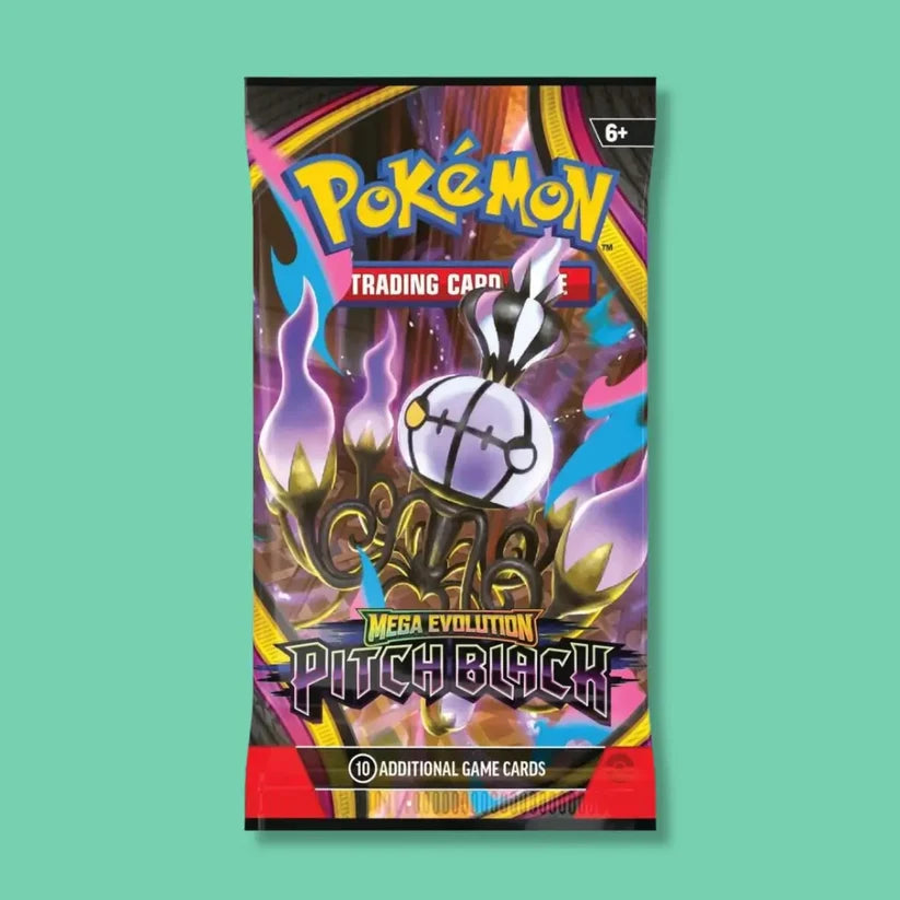 Pokémon Mega Evolution Pitch Black Booster Pack – English (10 Cards)