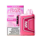 Raz TN9000 disposable vape by Vape Shop Wholesale with sleek design and 9,000 puffs, shown in a close-up image.