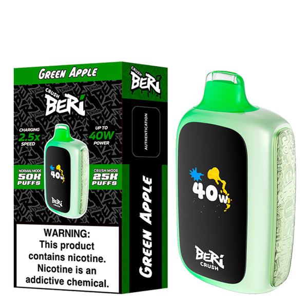 Beri 50k Crush 50k Disposable- Green Apple