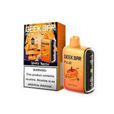 Geek Bar Pulse 15000 vape device featuring spooky vanilla flavor, sleek design, and vibrant branding from vape shop wholesale.
