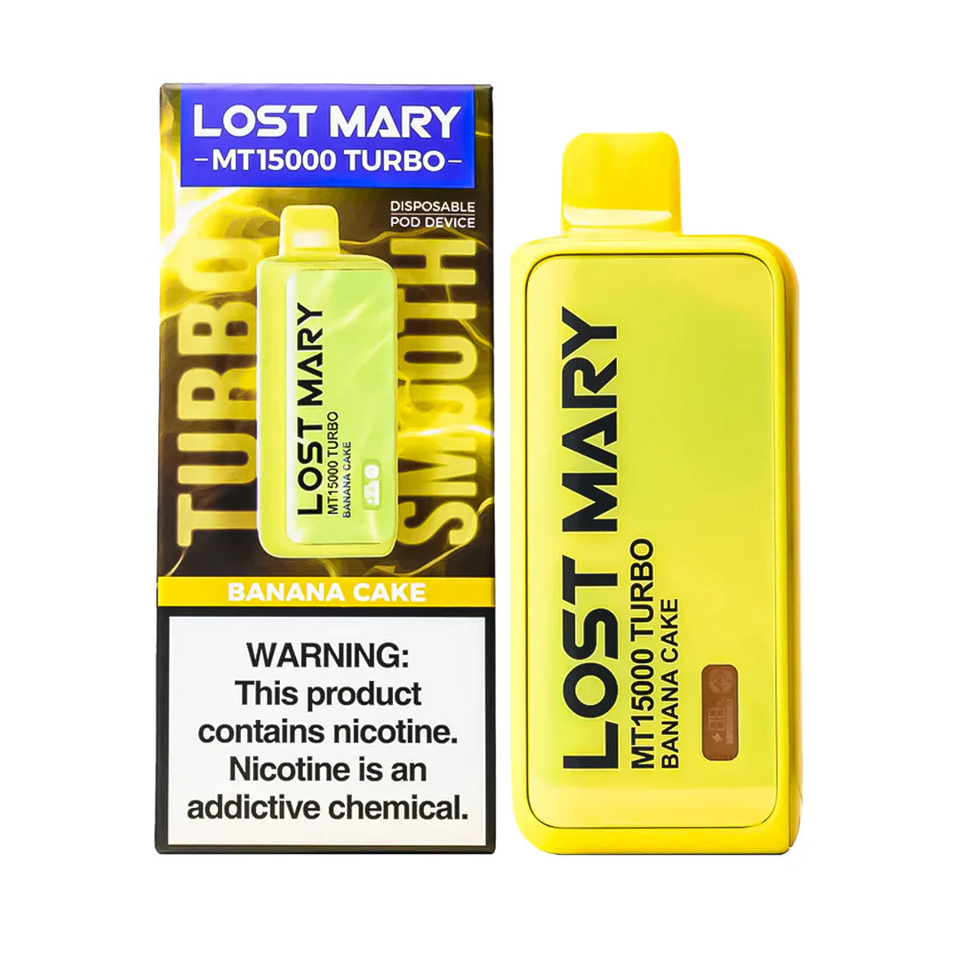 Lost Mary MT15000 Turbo disposable vape from Vape Shop Wholesale, featuring a sleek design and Baja Splash flavor.