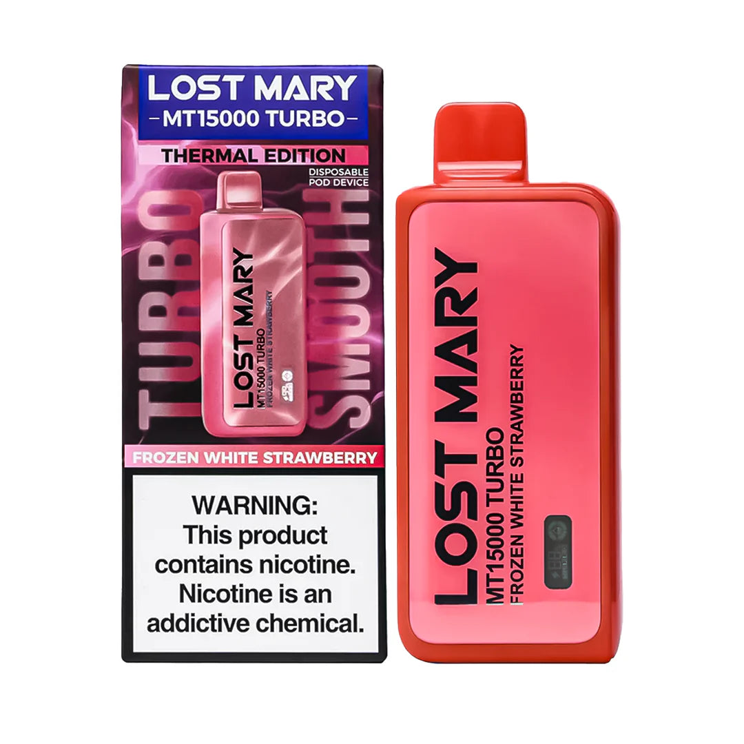 Lost Mary MT15000 Turbo disposable vape from Vape Shop Wholesale with Baja Splash flavor, sleek design, and vibrant graphics.