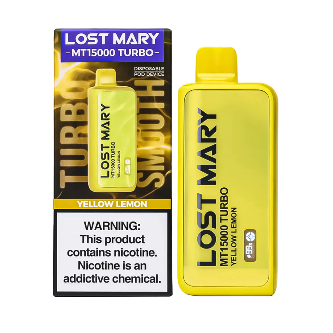 Lost Mary MT15000 Turbo disposable vape from Vape Shop Wholesale with Baja Splash flavor, showing the vape device and vibrant design.