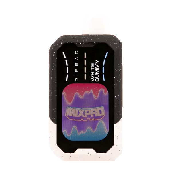Blackberry B Pop Rifbar Mixpro 40K Puffs disposable vape with black and purple design, featuring berry flavor and sleek appearance.