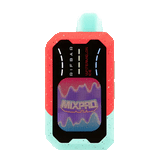 Blackberry B-Pop Rifbar Mixpro 40K Puffs vape device showing black and purple design with branding and flavor details.