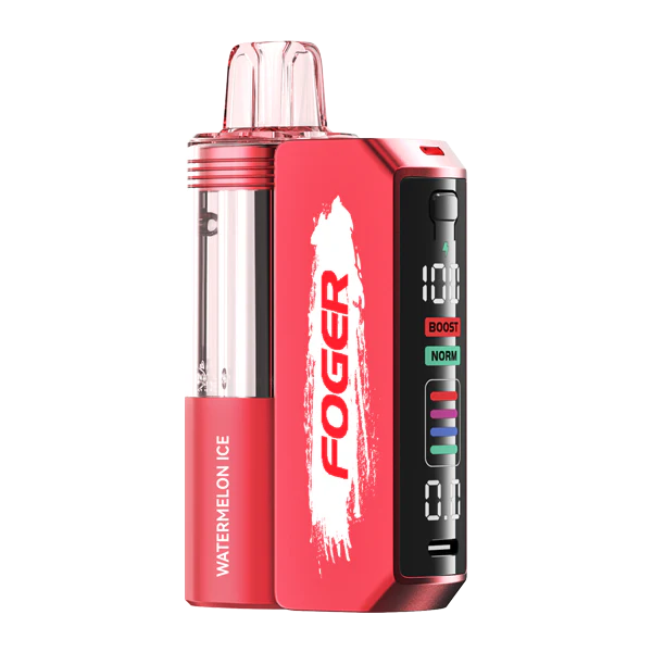 Blueberry and watermelon Foger Switch Pro 30K Kit disposable vape with sleek design, from Vape Shop Wholesale.