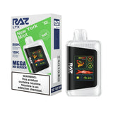Disposable vape RAZ LTX 25000 by Vape Shop Wholesale with black and green design and night crawler artwork.
