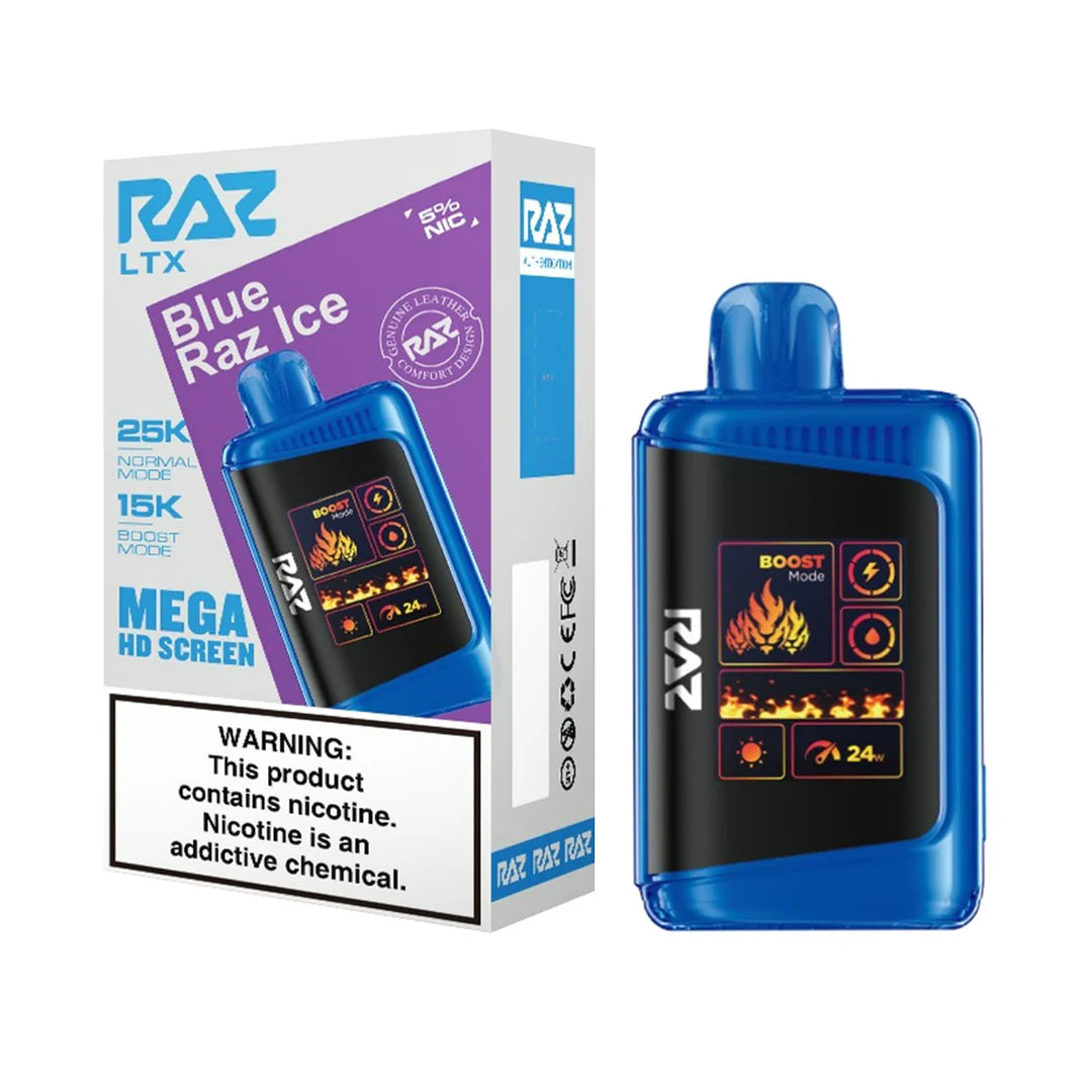 Night Crawler RAZ LTX 25000 disposable vape with sleek design and 25,000 puffs, ideal for extended vaping sessions.