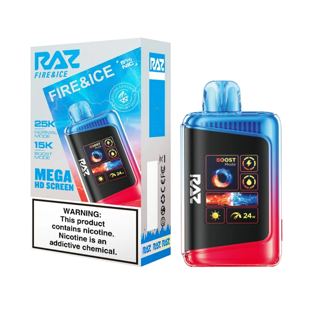 RAV LTX 25000 disposable vape device with sleek black design and night crawler branding, capable of 25,000 puffs.