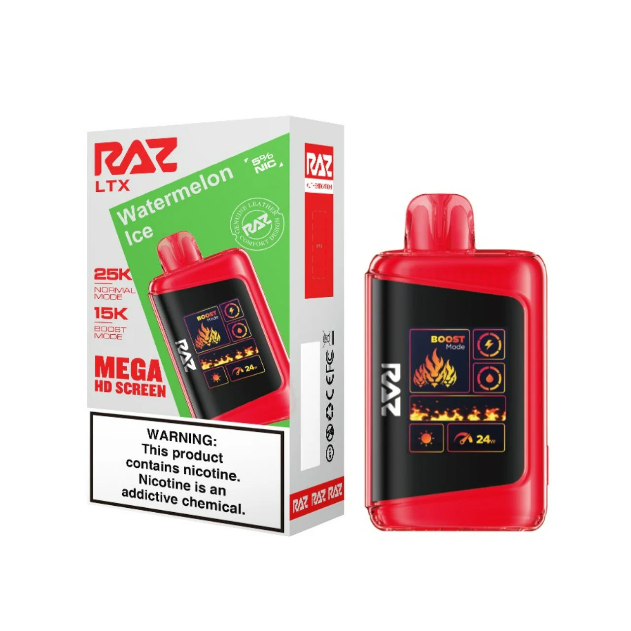 Night Crawler RAZ LTX 25000 disposable vape with sleek design and 25,000 puffs, ideal for long-lasting vaping sessions.