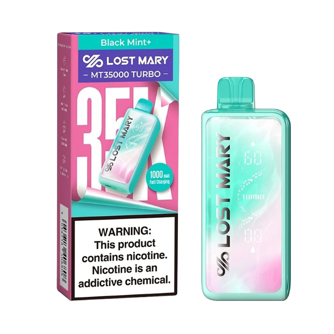 Lost Mary MT35K Turbo vape device in pink lemonade flavor, showcasing its sleek design and vibrant color.