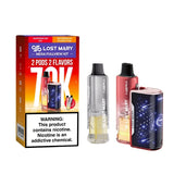 Lost Mary Nera Fullview 70K vape kit with watermelon ice flavor, featuring sleek design and full view display.